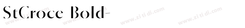 StCroce Bold字体转换